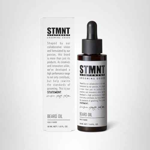 STMNT Grooming Goods Beard Oil, 1.6 oz | Silicone Free| Moisturizing Formula with Natural Oils