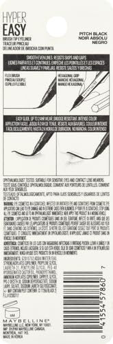 Maybelline HyperEasy Liquid Eyeliner Pen, Waterproof, Pitch Black