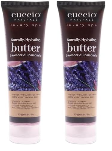 Cuccio Naturale Butter Blends - Ultra-Moisturizing, Renewing, Smoothing Scented Body Cream - Deep Hydration For Dry Skin Repair - Made With Natural Ingredients - Lavender & Chamomile - 4 Oz