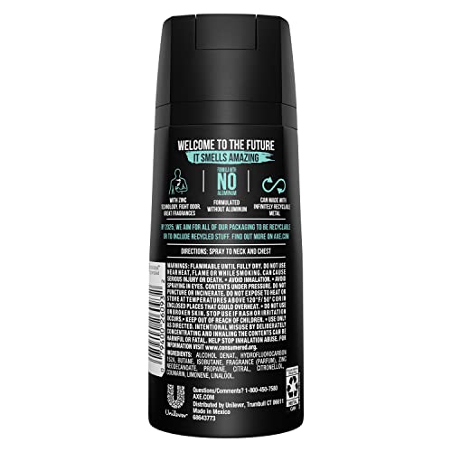 AXE Apollo Body Spray Deodorant for Men, 4 oz (4-Pack)