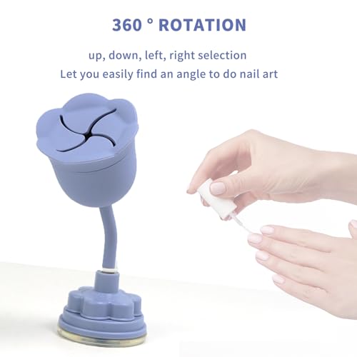 360° Rotating Nail Polish Holder with Suction Base
