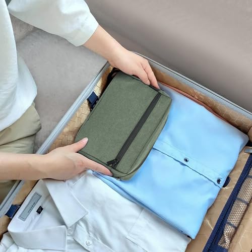 Etercycle Portable Travel Toiletry Bag for Men - Army Green