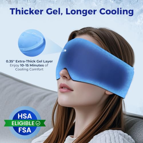 Cooling Gel Eye Mask for Puffy Eyes & Migraines