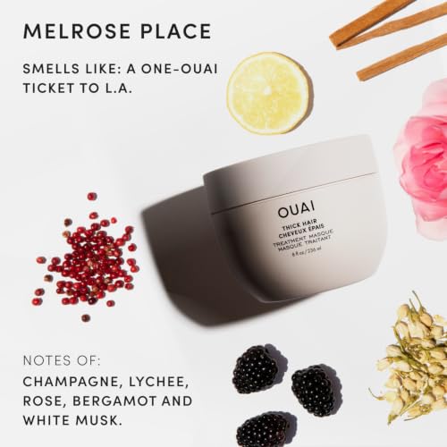 OUAI Thick Hair Mask - Deep Conditioning with Keratin & Oil