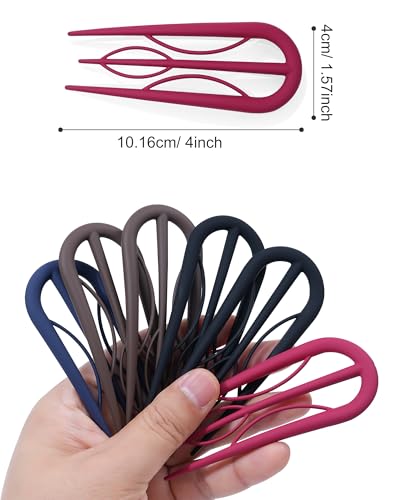 French Hair Pins U-Shaped for Updos - Secure Hold All Hair
