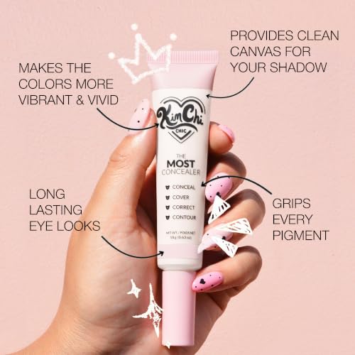 KimChiChic The Most Concealer & White Eyeshadow Base - Full Coverage Makeup Primer