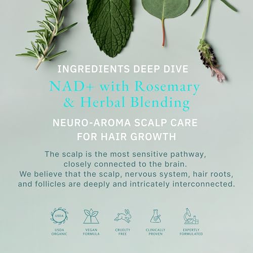 NAD+ Scalp Mist Serum with Caffeine & Bakuchiol, 2.7oz