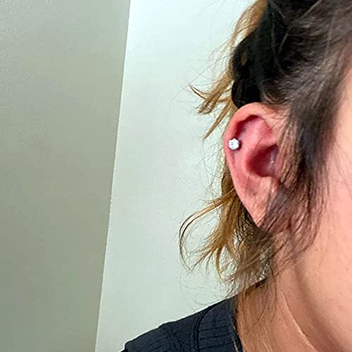 Self Ear Piercing Gun Kit 2 Pack Disposable Ear Piercing Tool No Pain Easy Use with Studs
