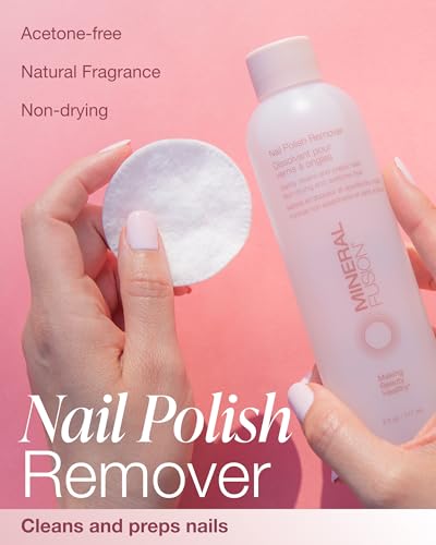 Mineral Fusion Acetone-Free Nail Polish Remover - Non-Drying 6 fl oz