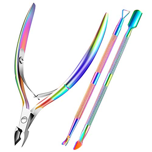 5-in-1 Cuticle Trimmer Set - Professional Stainless Steel Manicure Pedicure Tools