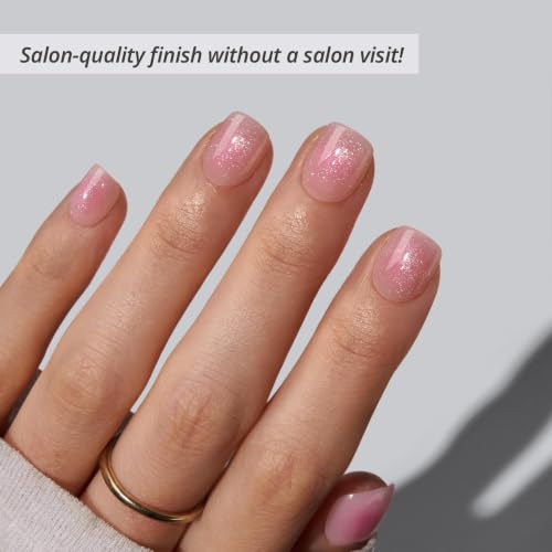 BTArtbox Sparkle Together Press On Nails - Super Short Squoval Kit, 32 Nails