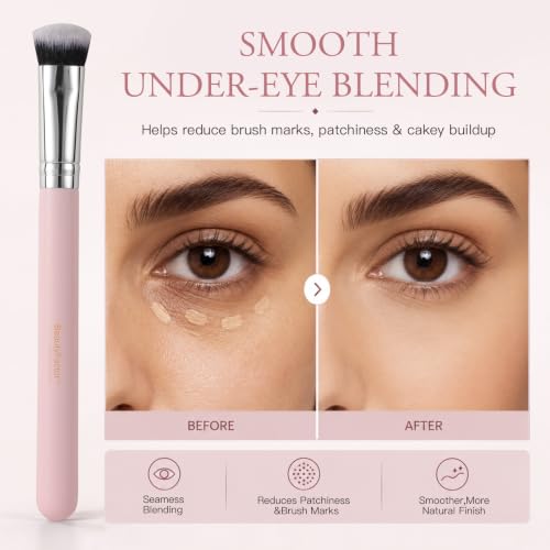 Precision Under Eye Concealer Brush - Dense Soft Bristles