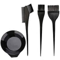 Hair Dye Color Brush and Bowl Set - Black - Hair Coloring Tools Kit