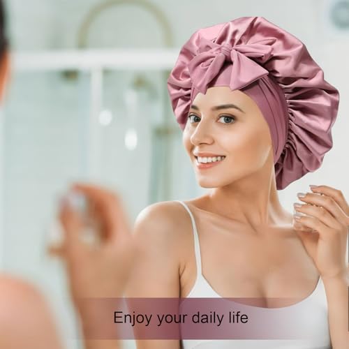Silk Bonnet for Women with Adjustable Tie Band