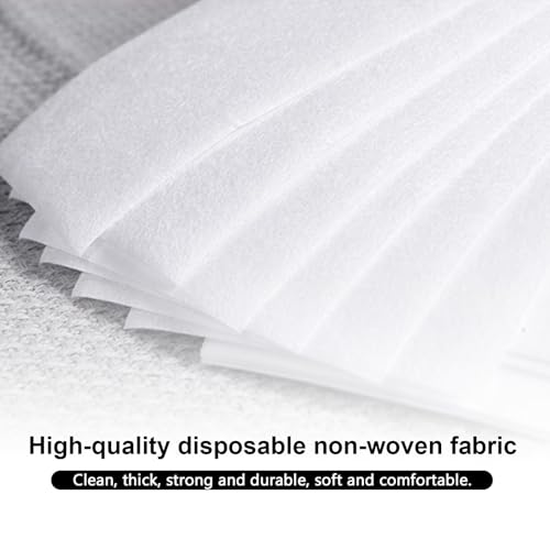 100pcs Paper Wax Strips Professional Large Disposable Non Woven Waxing Strips Arms Legs Lip Eyebrow Hair Removing Tool of Women and Men (8'' x 2.75'')