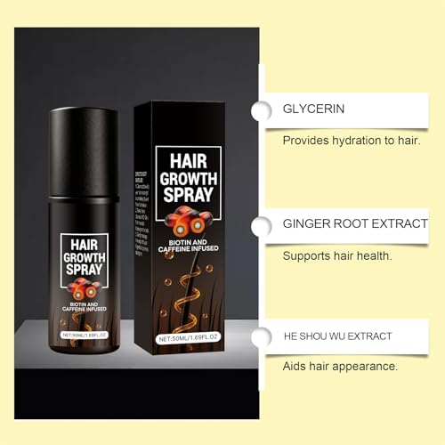 Hair Growth Spray with Biotin & Caffeine for Thicker Hair