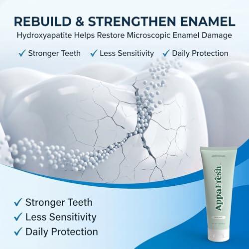 Hydroxyapatite Fluoride-Free Toothpaste for Enamel Repair & Sensitive Teeth – Appafresh 4oz