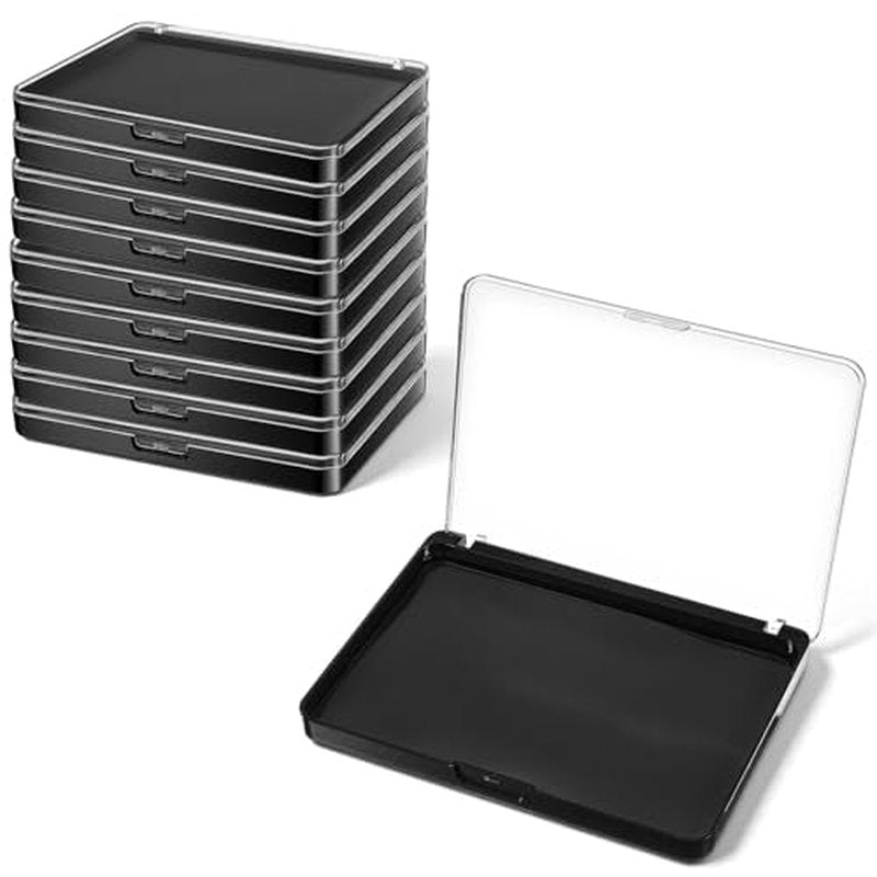 10-Pack Magnetic Makeup Palettes with Clear Top for DIY Cosmetics