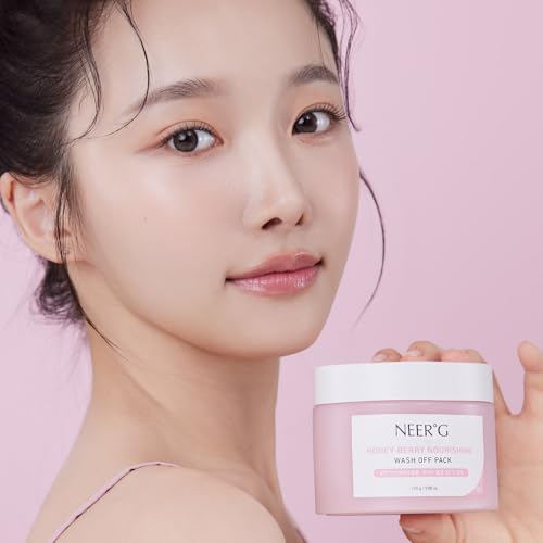 NEER¡ÆG Honey Berry Nourishing Wash Off Pack 3.88oz (110g) Smoothens Rough Skin, Moisturize with Nutrients