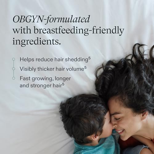 Nutrafol Postpartum Hair Growth Supplement - Breastfeeding Friendly, 1 Month