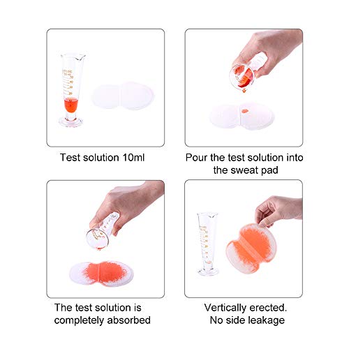 Underarm Sweat Pads for Men & Women - 100 Disposable Absorbent Pads