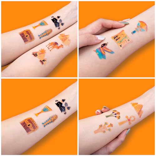 96 PCS Ancient Egypt Temporary Tattoos for Kids Party