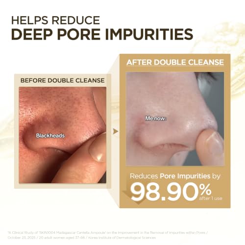 SKIN1004 Centella Double Cleansing Duo - Oil & Foam Face Wash for Sensitive Skin