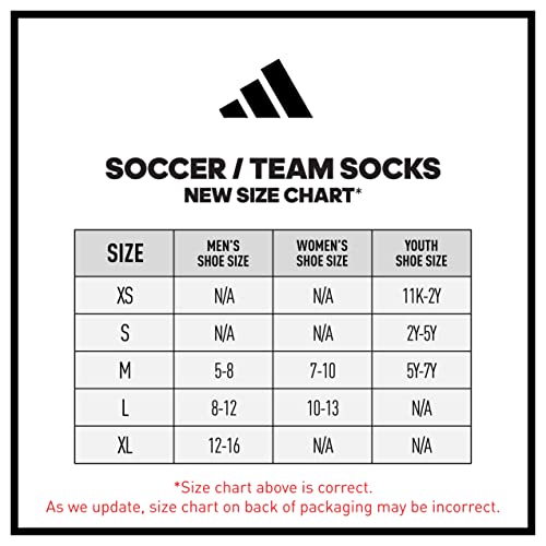 adidas Rivalry Soccer Socks Cushioned Over The Calf (OTC) (2-Pair), Royal Blue/White, X-Small