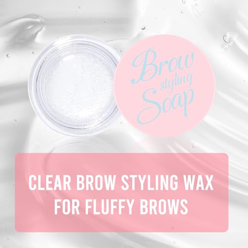 VANERIA Clear Eyebrow Gel with Dual Brush - Waterproof Brow Soap 14g