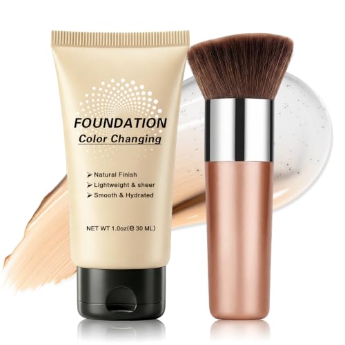 Color Changing Foundation for Mature Skin - Light, Hydrating, Long-Lasting