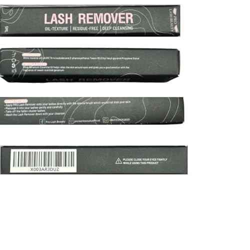 Cluster Lash Glue Remover 5 ML Lash Remover DIY Eyelash Extension Remover Eye Makeup Cleanser, Easy Removal of Cluster Eyelashes Gentle Soothing Nourishing Self-Use Oil Texture 5ML