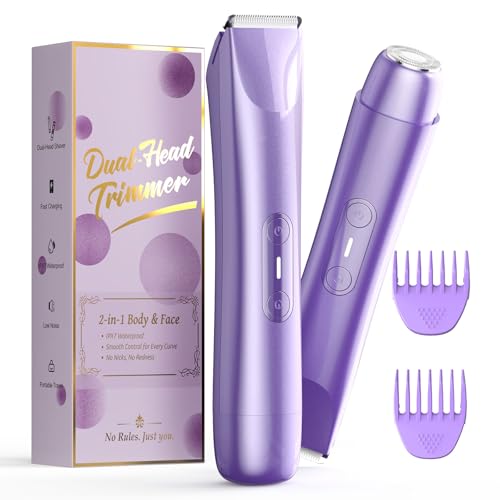 Women's Electric Bikini Trimmer, Dual Head Painless Shaver