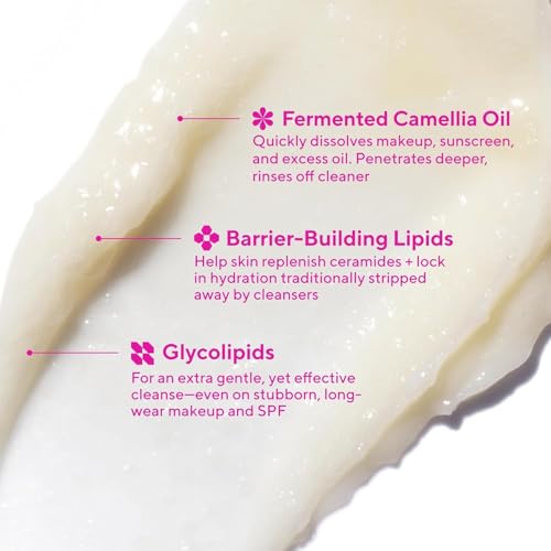 Murad Lipid-Enriched Double Cleansing Balm - Hydrating Balm-to-Oil Face Cleanser & Makeup Remover ? Removes Long-Wear Makeup & SPF ? Barrier Repair with Ceramides & Camellia Oil ? 1.7 Fl Oz