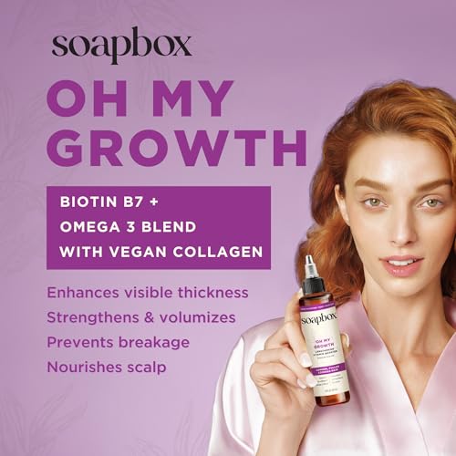 Soapbox Oh My Growth Hair Treatment - Biotin & Collagen, 5 oz