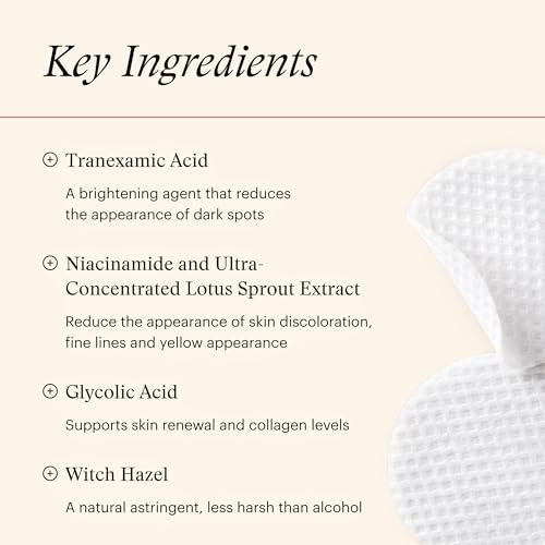 SkinMedica Even & Correct Brightening Treatment Pads For Face Exfoliating, 10% Glycolic Acid Pads That Are Retinol-Free, Alcohol-Free and Hydroquinone-Free, 60 Ct