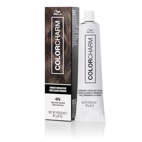 COLORCHARM Permanent Cream Hair Dye Brown | Gray Coverage & Nourishing Formula