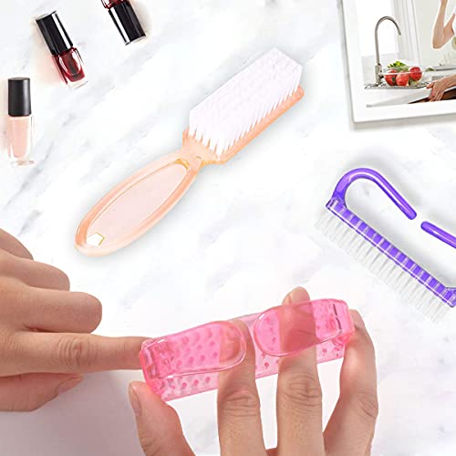 Multicolor Nail Brush Set for Hand and Foot Cleaning, Pedicure Scrubbing Tools - 5 Pack