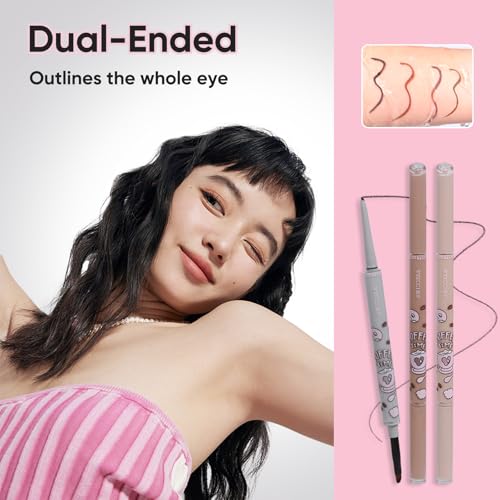 VEECCI Waterproof Gel Eyeliner Pencil - Coffee
