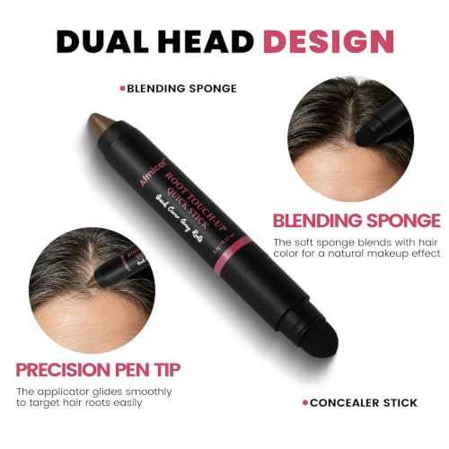 Root Touch Up Stick for Gray Roots & Thinning Hair - Medium Brown