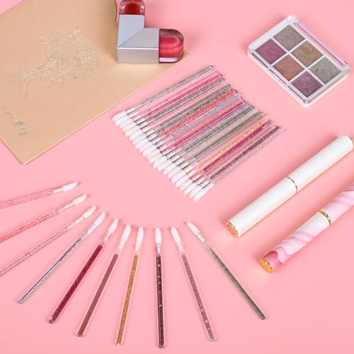 1000 Disposable Lip Gloss Wands with Crystal Handles