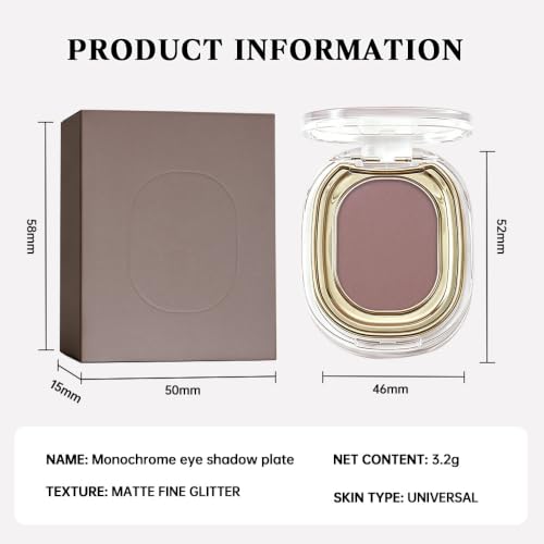 Matte Eyeshadow Single - Highly Pigmented, Blendable, Long Lasting