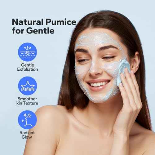 Microdermabrasion Face Scrub (4.23 Oz), Exfoliating Face Wash, Facial Scrub Exfoliator with Natural Pumice, Peptides & Botanical Extracts, Facial Exfoliator for Smooth and Refreshed Skin