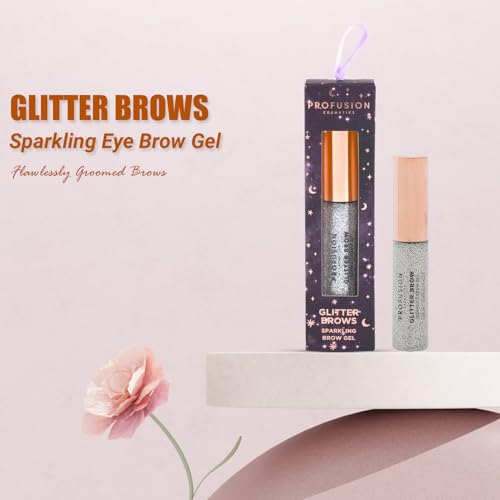Profusion Cosmetics Written in the Stars Sparkling Eye Brow Gel, Raise Your Brows, Sparkle with Radiance, and Achieve Ultimate Glamour with Flawlessly Groomed Brows