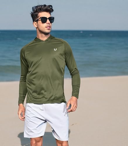 NORTHYARD Men's UPF 50+ Sun Protection Hoodie | Rash Guard Shirt