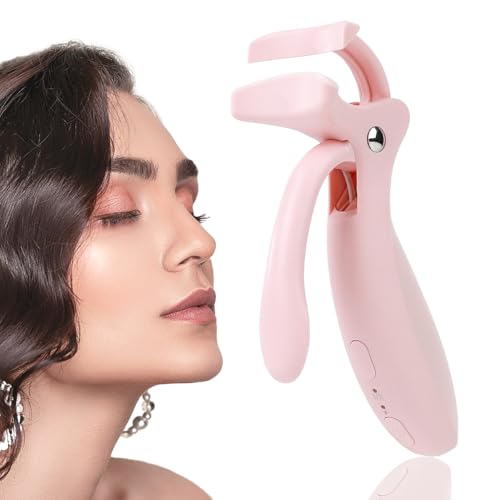 Pinkiou Electric Heated Eyelash Curler - USB-C Rechargeable & Travel-Friendly