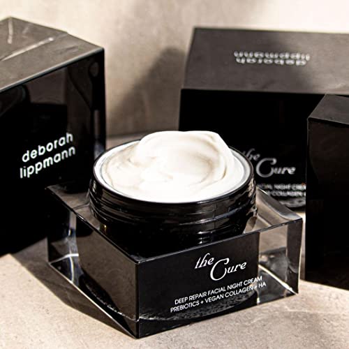 Deborah Lippmann The Cure Deep Repair Facial Night Cream | For Softer, Plumper, Hydrated Skin | Vegan Formula | No Animal Testing