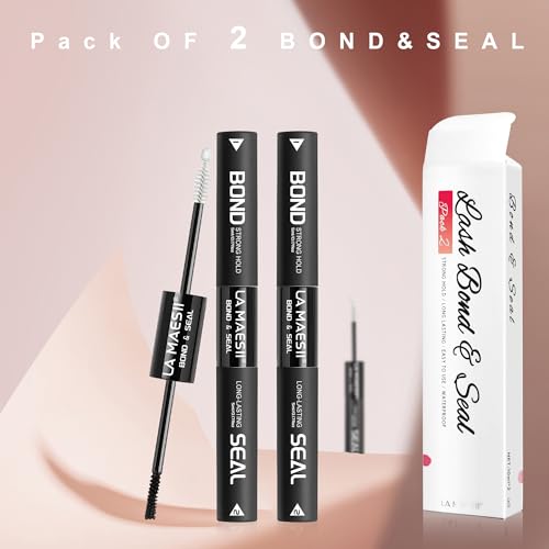 La Maesii Lash Bond and Seal - Waterproof Cluster Lash Glue Pack 2