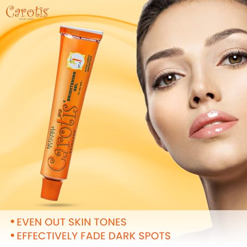 CAROT?S Brightening Gel | 30g / 1 fl oz | Fade Dark Spots on: Face Armpit, Body Knees, Feet, Hands, & Even Out Skin Tone | with Carrot Oil and Alpha Arbutin, For