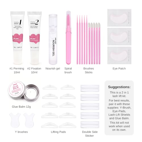 LAVALANDO 2-in-1 Cysteamine Lash Lift & Brow Lamination Kit