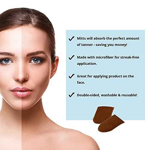 Tan Physics Sunless Tanner ? 6pc Tanning Kit with Face & Body Mitts, Exfoliation Mitt & Travel Bag ? Self Tanning Lotion for Face & Body ? Instant, Streak-Free Glow for a Natural-Looking Tan